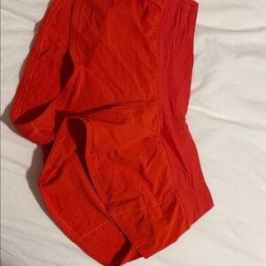 Vibrant Red Athletic Shorts